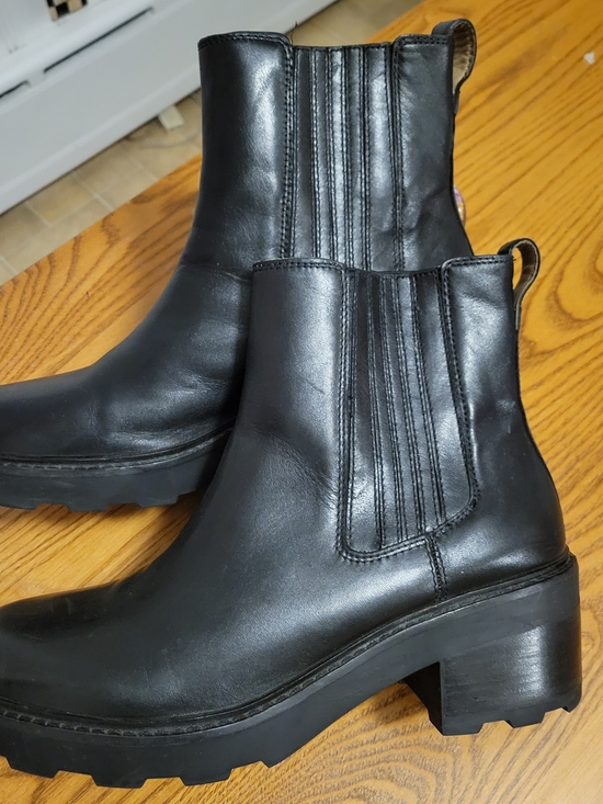 Madewell Shoes - Madewell Black Leather Gwenda Combat Boots 12M